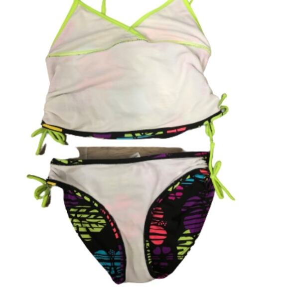 Joe Boxer tropical Floral tank bikini Size Girls Large - Picture 8 of 15